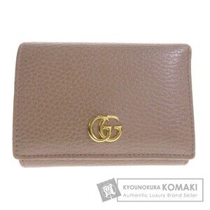 Gucci Double hook GG Marmont Bifold Wallet Calfskin